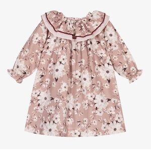 𝅺PINK FLORAL COTTON DRESS